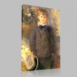 Berthe Morisot-Little boy in gray Stampa su Tela