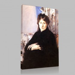 Berthe Morisot-Portrait de Madame Pontillon Stampa su Tela