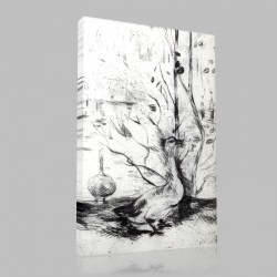 Berthe Morisot-The Goose Stampa su Tela