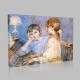 Berthe Morisot-The Piano, Pastel Canvas