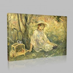 Berthe Morisot-Under the Orange tree Stampa su Tela
