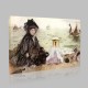 Berthe Morisot-Woman and child,Watercolor Canvas