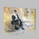 Berthe Morisot-Young woman giving her shoe Canvas