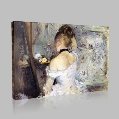 Berthe Morisot-Young woman with her toilet Canvas