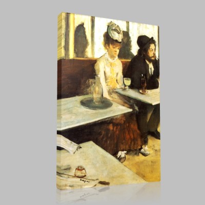 Edgar Degas-Au Café ou l'Absinthe Canvas