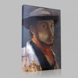 Edgar Degas-Au chapeau moi Stampa su Tela
