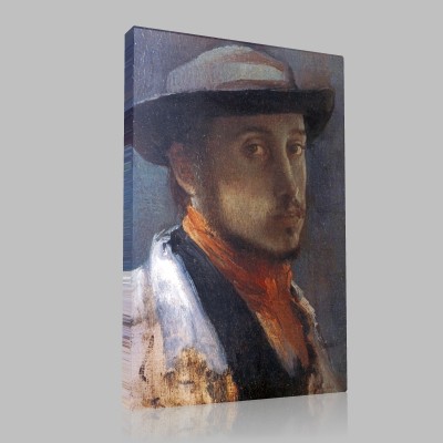 Edgar Degas-Au chapeau moi Canvas