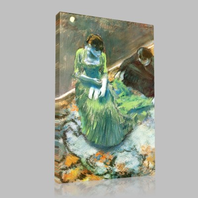 Edgar Degas-Avant le lever du rideau Canvas