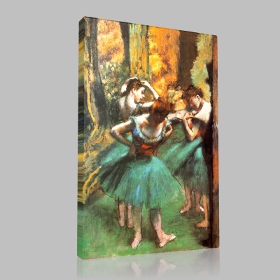 Edgar Degas-Danseuses roses et vertes Canvas Edgar Degas-Danseuses roses et vertes Canvas