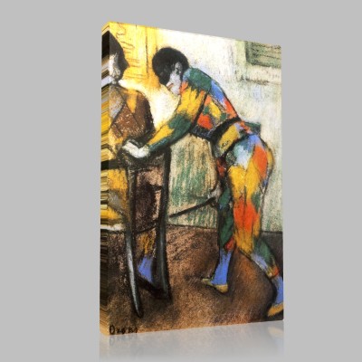 Edgar Degas-Deux arlequins Canvas Edgar Degas-Deux arlequins Canvas