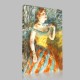 Edgar Degas-La Chanteuse verte, chanteuse de café-concert Canvas