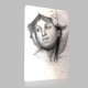 Edgar Degas-Tête de jeune file romaine Canvas