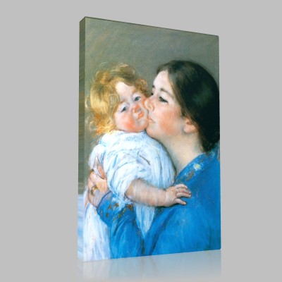 Mary Cassatt-A Kiss for Baby Anne Canvas