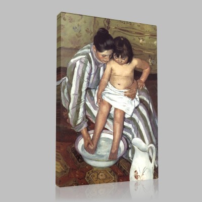 Mary Cassatt-Bathing the Kid Canvas
