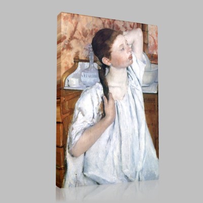 Mary Cassatt-Girl Arranging Her Hair Canvas Mary Cassatt-Girl Arranging Her Hair Canvas
