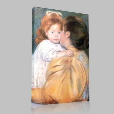 Mary Cassatt-Maternal Kiss Canvas