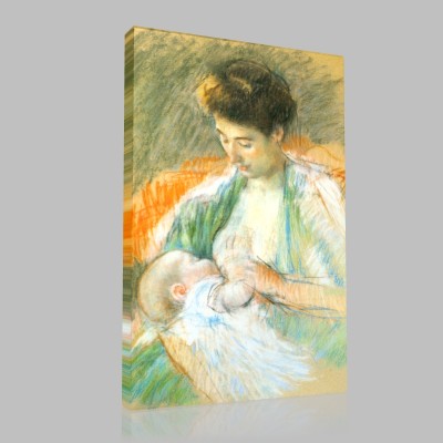 Mary Cassatt-Mother Rose Nursing Her Child Canvas