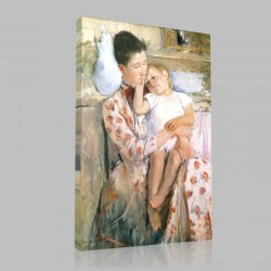 Mary Cassatt-Mother and Child (Maternité) Stampa su Tela
