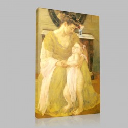 Mary Cassatt-Mother and Child 1908 Stampa su Tela