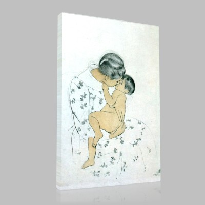 Mary Cassatt-Mother's Kiss Canvas