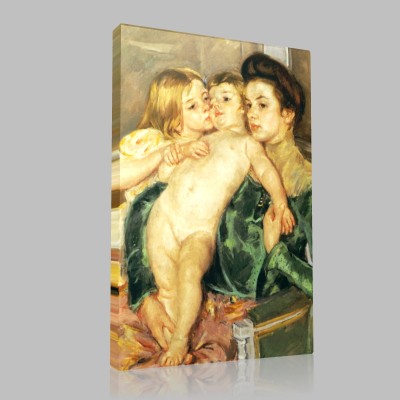 Mary Cassatt-The Caress Canvas Mary Cassatt-The Caress Canvas
