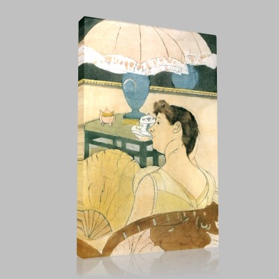 Mary Cassatt-The Lamp Canvas