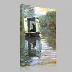 Monet-The Boat Workshop Stampa su Tela