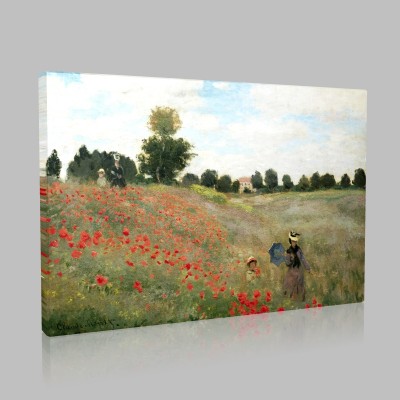 Monet-The Red Poppy Field Canvas