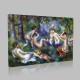 Renoir-Bathers in the forest Canvas