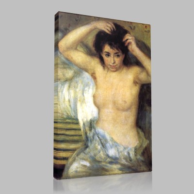 Renoir-Bust of woman said Before the bath or the Toilet Stampa su Tela