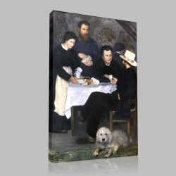 Renoir-Cabaret de la mère Anthony à Marlotte Stampa su Tela