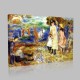 Renoir-Children at the edge of the sea with Gernessey Stampa su Tela