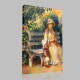 Renoir-Garden at Bretagne Stampa su Tela