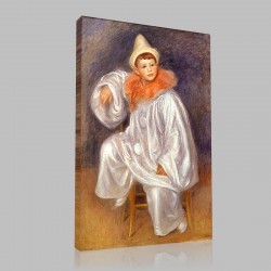 Renoir-Le Pierrot Blanc Stampa su Tela