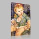 Renoir-Mother and Child,Detail Stampa su Tela