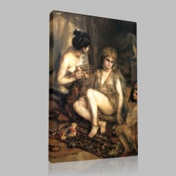 Renoir-Parisiennes en Algériennes Stampa su Tela