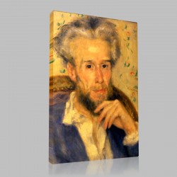 Renoir-Portrait of Victor Chocquet Stampa su Tela
