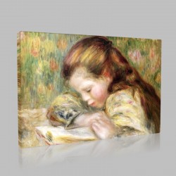 Renoir-Reading Girl Stampa su Tela