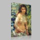 Renoir-Study,chest,effect of sun Stampa su Tela