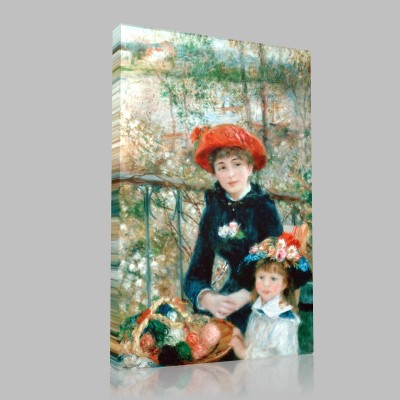 Renoir-The Two Sisters,On the Terrace Stampa su Tela