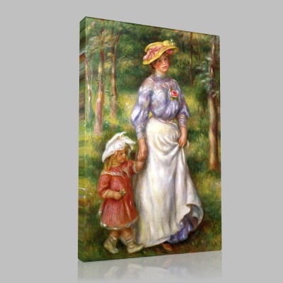 Renoir-The walk Canvas