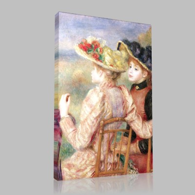 Renoir-Two Seated Young Girls Canvas