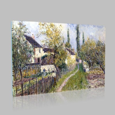 Alfred Sisley-A Path at Les Sablons Canvas