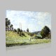 Alfred Sisley-Railroad Embankment at Sevres Canvas