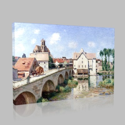 Alfred Sisley-The Bridge at Moret Canvas
