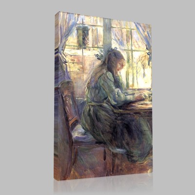 Berthe Morisot-Ecrivant à la Fenêtre Canvas
