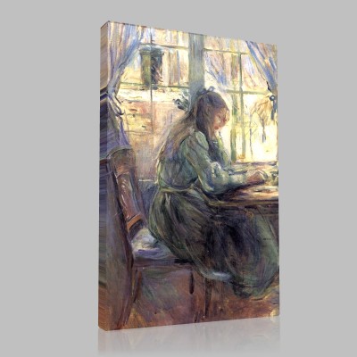 Berthe Morisot-Ecrivant à la Fenêtre Canvas Berthe Morisot-Ecrivant à la Fenêtre Canvas