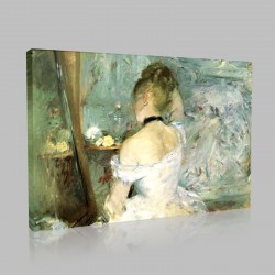 Berthe Morisot-Jeune Femme à sa toilette Stampa su Tela