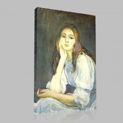 Berthe Morisot-Jeune Rêveuse Stampa su Tela