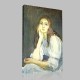 Berthe Morisot-Jeune Rêveuse Canvas Berthe Morisot-Jeune Rêveuse Canvas